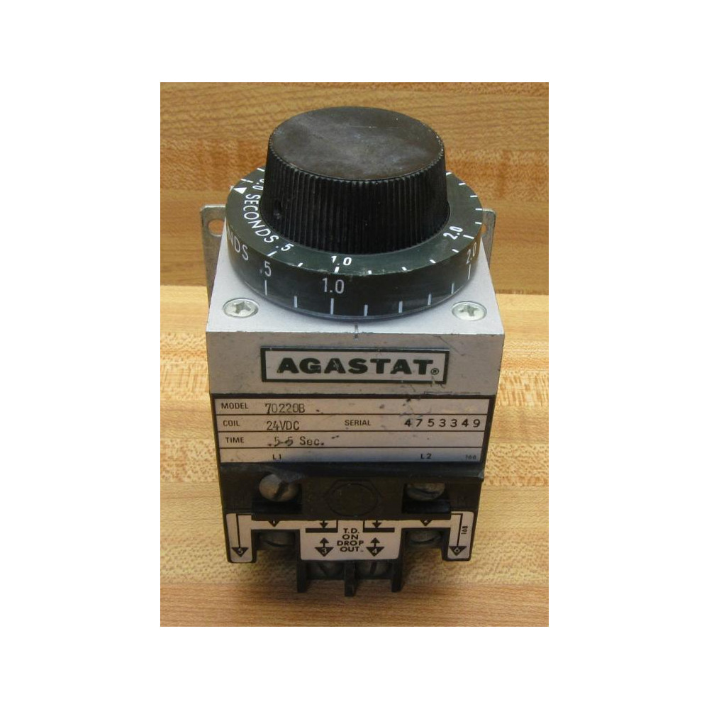 Agastat 70220B Time Delay Relay - Used