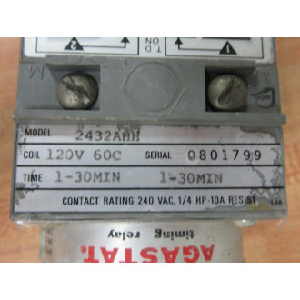 Agastat 2432AHH Timing Relay - Used