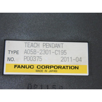 Fanuc A05B-2301-C195 Teach Pendant A05B2301C195 Encl. Only WHardware - Used