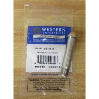 Western Enterprises SS-15-3 Nipple SS153