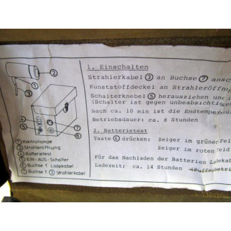 Heimann P1088D Vintage Battery Tester Kit SW15 - Used