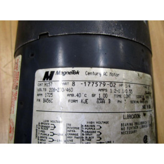 Magnetek 8-177579-02 Century AC Motor 817757902 - Used