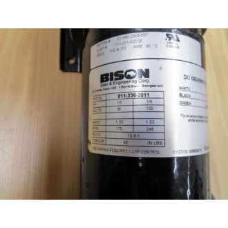 Bison 011-336-2011 DC Gearmotor 32-999-2904-057 - Used