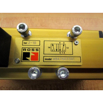 Ross W6476D3301 Poppet Valve - New No Box