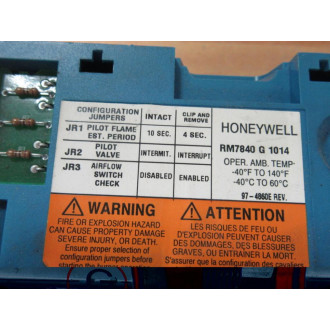 Honeywell RM7840 G 1014 Burner Control RM7840G1014 - Used