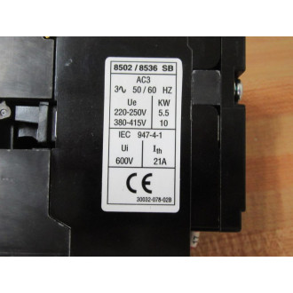 Square D 8536 SBO2S Starter 8536SB02S - New No Box
