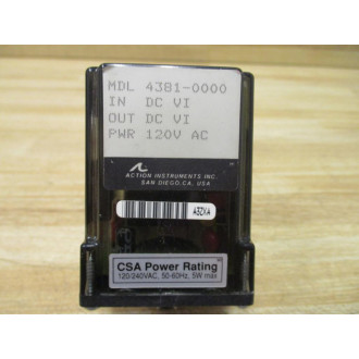 Action Instruments 4381-0000 Action Pak Signal Isolator 43810000 - Used
