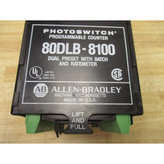 Allen Bradley 80DLB-8100 Photoswitch Programmable Counter  80DLB8100 - Used