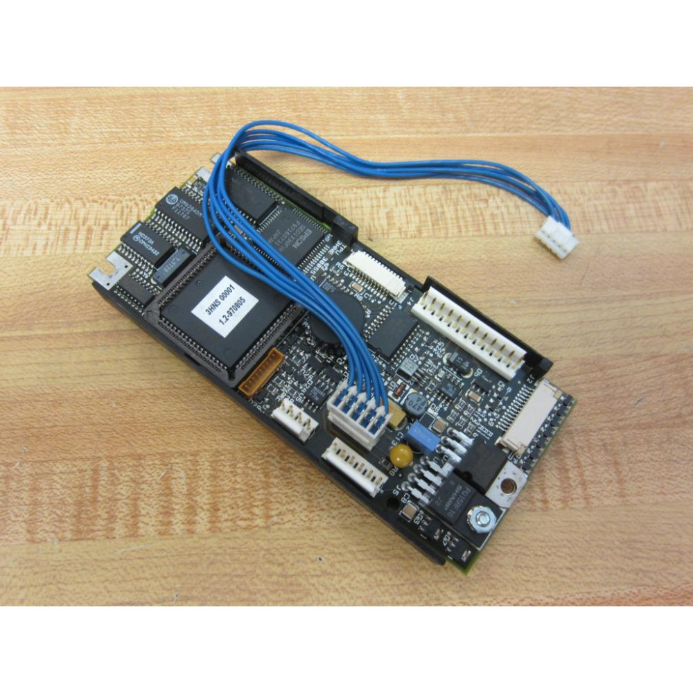 ABB 3HNS-00001 PC Board TPU-02 3HNE 30055 wCover & 5-Wires+Connector - Used