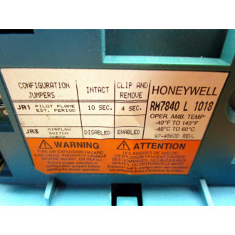 Honeywell RM7840 L 1018 Automatic Programming Control RM7840L1018 WO Cover - Used