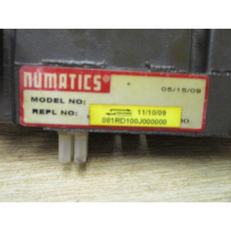 Numatics 081RD100J000000 Regulator Sandwich - Used