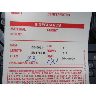 Intralox S900FTGAZ.3 Belt S900FTGAZ.3 28.1767'