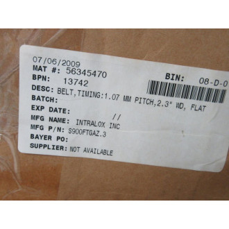 Intralox S900FTGAZ.3 Belt S900FTGAZ.3 28.1767'