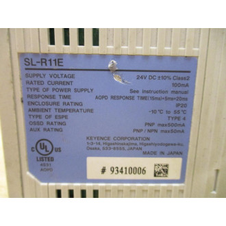 Keyence SL-R11E Safety Control Unit SLR11E - Used