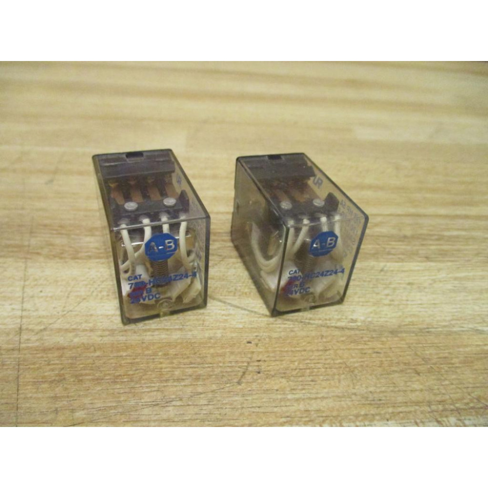 Allen Bradley 700-HC24Z24-4 24V DC Relay 700-HC24Z24-4 24VDC Series B (Pack of 2) - New No Box