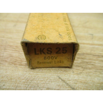 Bussmann LKS 25 Buss Super-Lag Renewal Links LKS25 (Pack of 19)