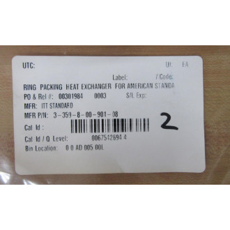 ITT Standard 3-359-8-00-901-08 Packing Ring 335980090108 (Pack of 2)