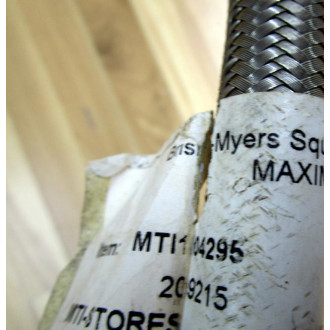 Bristol-Myers MTI104295 Flexible Metal Hose 209215 - New No Box