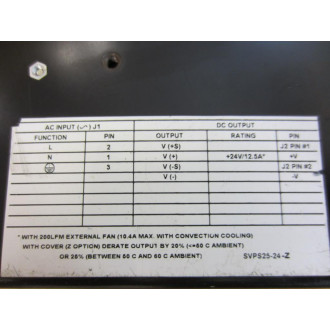 Lambda SVPS25-24 Power Supply SVPS25-24-001 - Parts Only