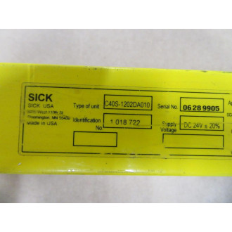 Sick C40S-1202DA010 Light Curtain Sender 1 018 722 - Used