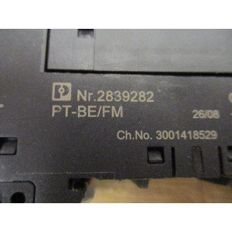 Phoenix Contact PT2-PES-230AC-ST Surge Protection Plug PT2PES230ACST wPT-BEFM - Used