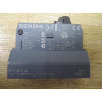 Siemens 3RV2901-2E Transverse Auxiliary Switch 3RV29012E - New No Box