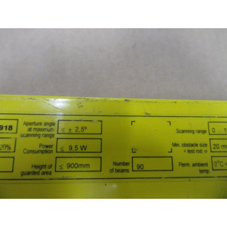 Sick C40E-0902CA010 Light Curtain Emitter 1 018 622 - Used