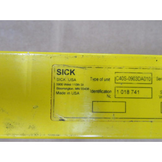 Sick C40S-0903DA010 Light Curtain Sender 1 018 741 - Used