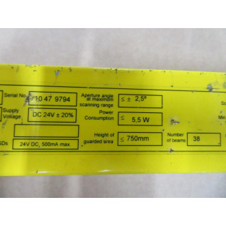 Sick C40S-0703CA010 Light Curtain Sender 1 018 641 - Used
