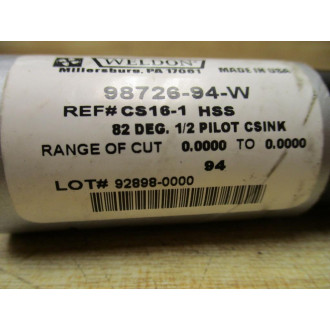 Weldon 98726-94-W Countersink 9872694W