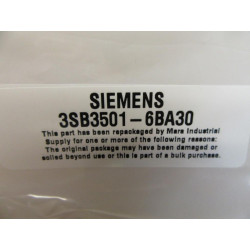 Siemens 3SB3 501-6BA30 Yellow 3SB35016BA30 wBase