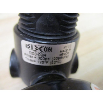 Dixon R03-02R Regulator R0302R W Pressure Gauge - Used