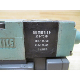 Numatics 081SS400K000030 Solenoid Valve 082SS415K000030 W Base - Used