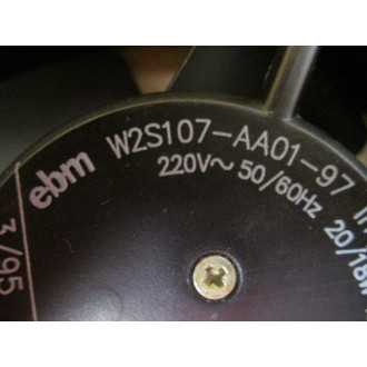 EBM W2S107-AA01-97 Fan W2S107AA0197 - Used