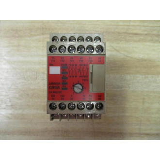 Omron G9SA-321-T075 Safety Relay G9SA321T075 Cracked Mounting Hole - Used