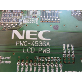 NEC PWC-4536A LCD PWB PWC4536A 7N245363 - Used