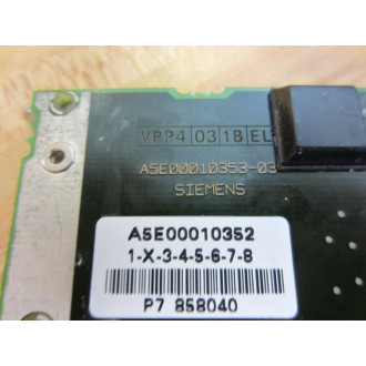 Siemens A5E00010352 SIMATIC PC Extension Bd A5E00010353-03 - Used
