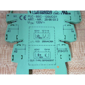 Phoenix Contact 29 66 032 Terminal Block 2966032 120VDC (Pack of 3) - New No Box
