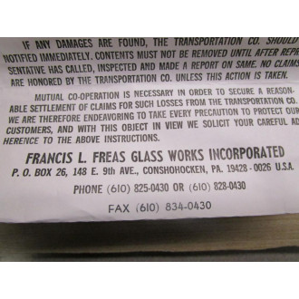 Francis L. Freas Glass Works 98 Hydrometer Set
