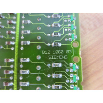 Siemens 812-1060-03 Circuit Board 812106003 wo Plastic Pin Attachments - Used