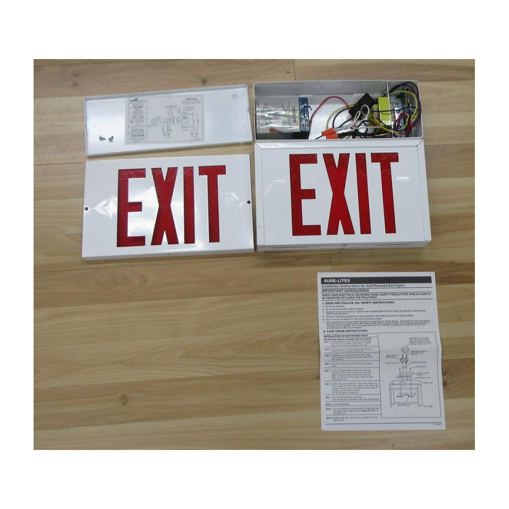Sure-Lites UN1SRW Exit Light - New No Box Sure-Lites UN1SRW Exit Light - New No Box
