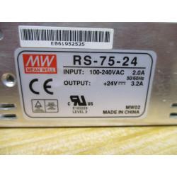Mean Well RS-75-24 Power Supply RS7524 - Used