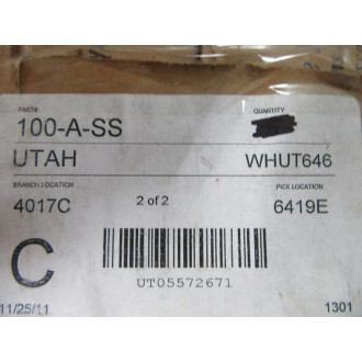 Dixon 100-A-SS Cam & Groove 1" Adapter 100ASS - New No Box