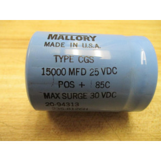 Mallory 235-8126H Capacitor 20-94313 - New No Box