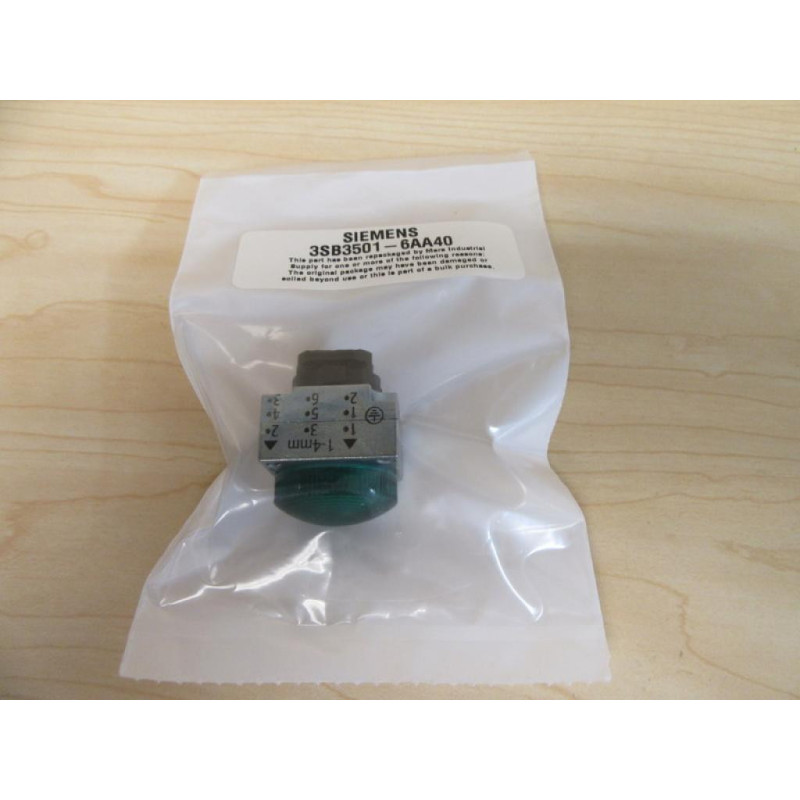 Siemens 3SB3 501-6AA40 Green 3SB35016AA40 wBase