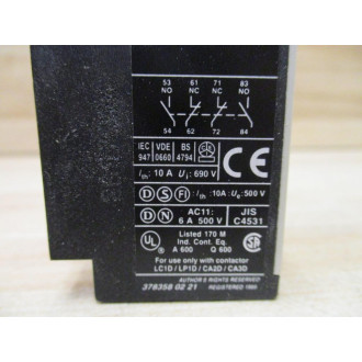 Telemecanique LA1-DN22 Schneider Contact Block LA1DN22 023032