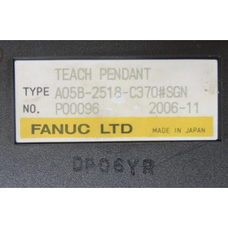 Fanuc A05B-2518-C370SGN Teach Pendant - Used