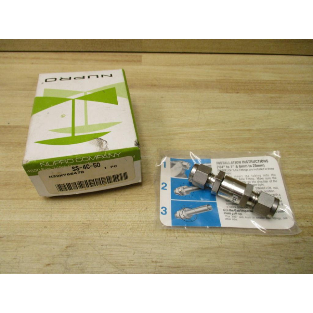 Swagelok Nupro SS-4C-50 Poppet Check Valve SS4C50