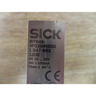 Sick WTB4S-3P2204VS02 Photoelectric Sensor 1047652 - New No Box
