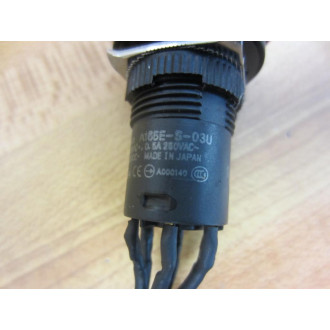 Omron A165E-S-03U E-Stop Switch A05B-2301-D002 6-P,6-W,Conn wInsul Sleeve - New No Box
